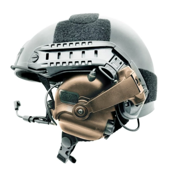 EARMOR M32X PLUS Kask Atış Kulaklığı Kulak Koruma Telsiz Yuvalı (Cayote Brown) Kahverengi