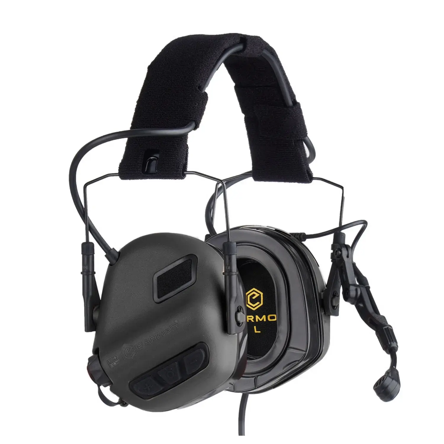OPSMEN EARMOR M32 PLUS Telsiz Girişli (Black) Siyah Elektronik Atış Kulaklığı