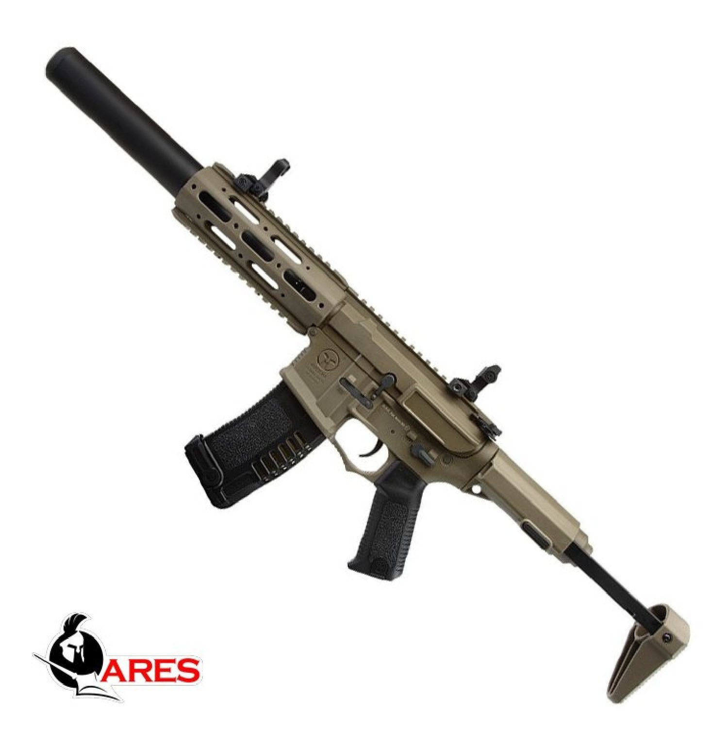 ARES Amoeba Honey Badger EFCS Tetik Tan AEG Airsoft Tüfek