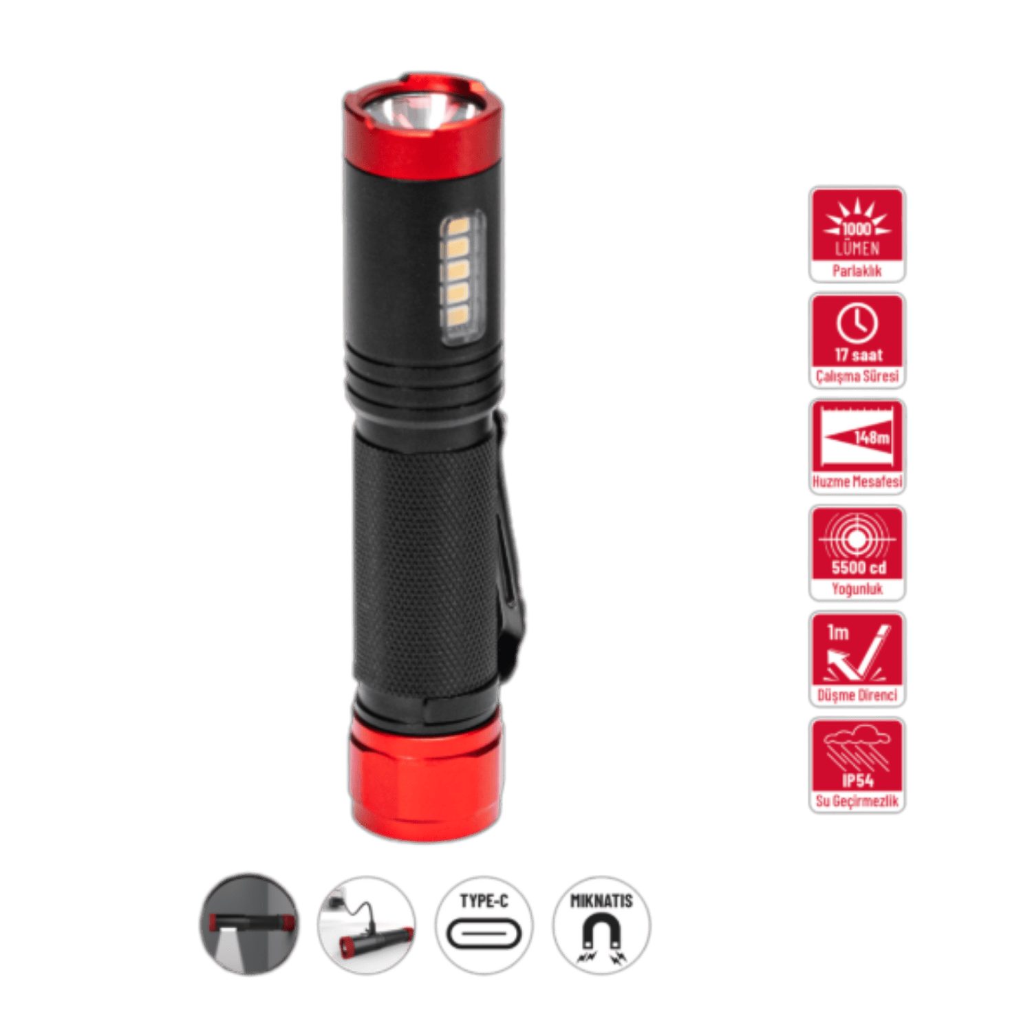 İzeltaş 1000 LM Led El Feneri