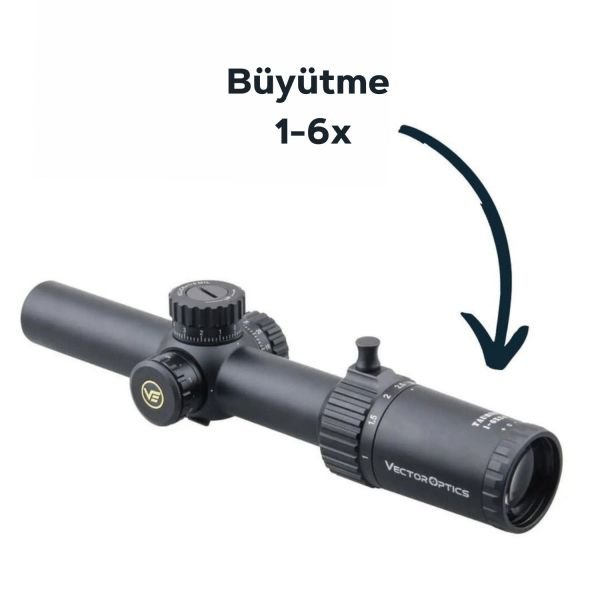 Vector Optics Taurus 1-6x24FFP Tüfek Dürbünü SCFF-27