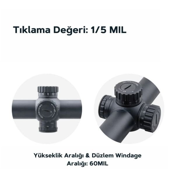 Vector Optics Taurus 1-6x24FFP Tüfek Dürbünü SCFF-27