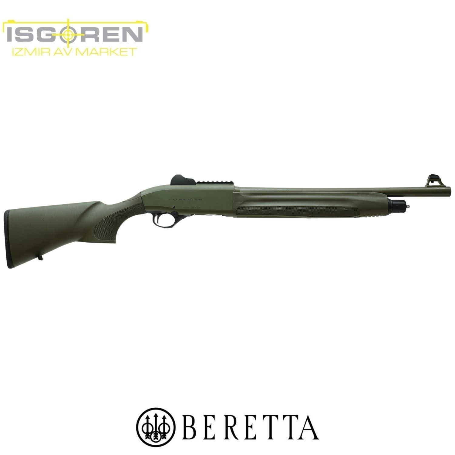 BERETTA 1301 TAKTİCAL 12 CAL. MY17 PLS. OD GREEN(YEŞİL) C+A YARI OTO.AV TÜFEĞİ