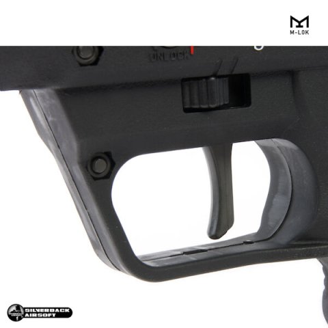 SILVERBACK SRS A2/M2 ''16inç Namlu'' Desert Tech Lisanslı COVERT Airsoft Sniper Tüfek - Siyah