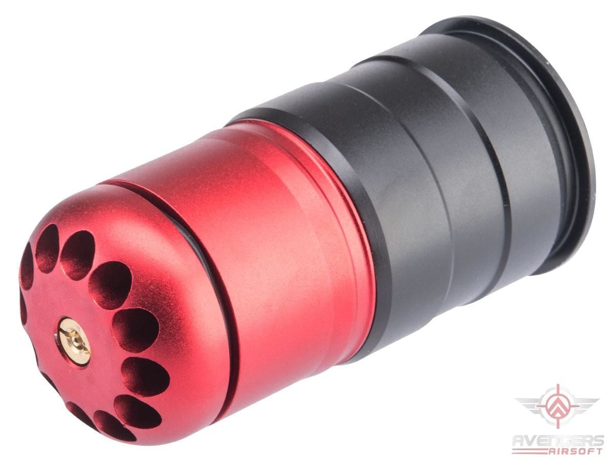 AVENGERS-LD-08A AVENGERS 40MM 96BB KAPASTELİ AİRSOFT SAHTE BOMBA KAPSÜLÜ - PEMBE ŞERİTLİ