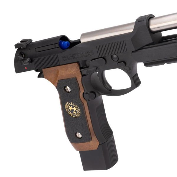 WE-TECH USA BİOHAZARD BARRY BURTON M92 KAHVE KABZA CUSTOM LİMİTED EDİTİON AİRSOFT TABANCA