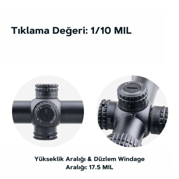 Vector Optics Veyron 4-16x44FFP Tüfek Dürbünü  SCFF-22