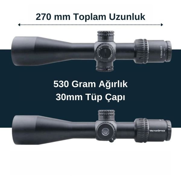 Vector Optics Veyron 4-16x44FFP Tüfek Dürbünü  SCFF-22