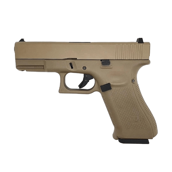 WE G19XL GEN5 TAN GBB GLOCK AIRSOFT TABANCA PAKETİ