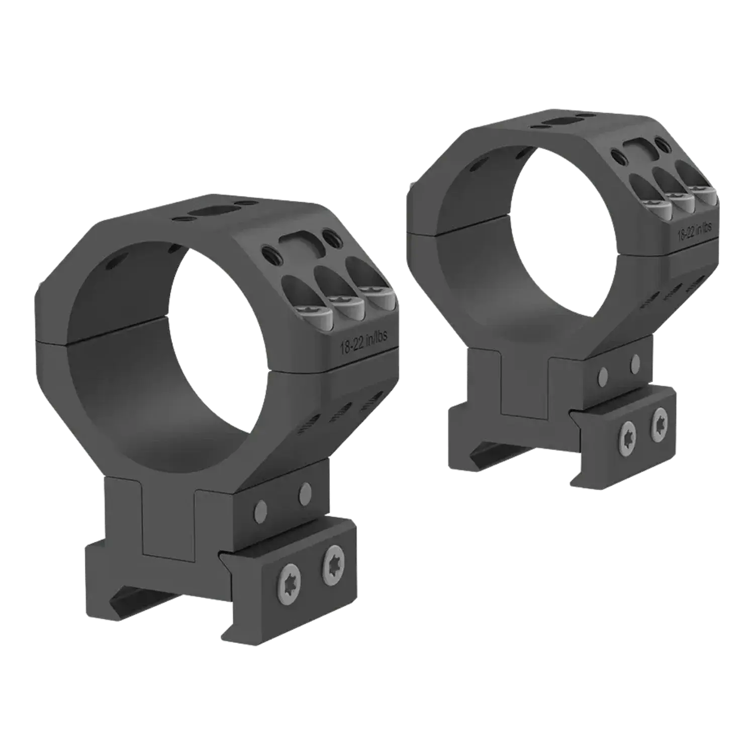 X-ACCU NO LIMIT 34mm / 22mm Ayarlanabilir Yükseklikli Picatinny Dürbün Montaj Halkaları - XASR-3451