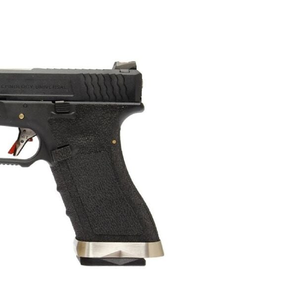 WE GLOCK17 G17 T5 GBB AIRSOFT TABANCA Siyah Gövde / Siyah Sürgü / Silver Namlu (WE-G001WET-5)