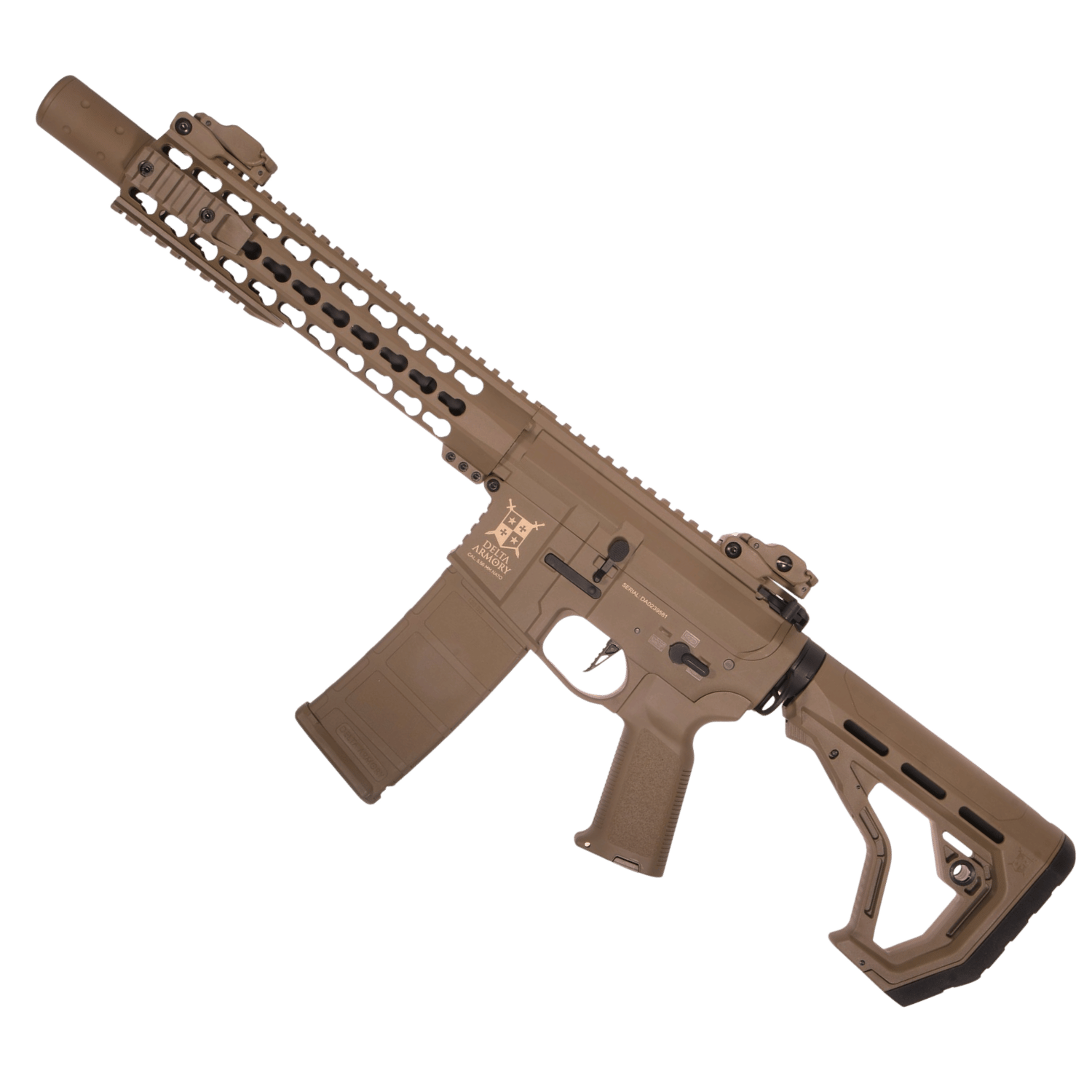 Delta Armory Airsoft Rifle AR15 KeyMod 10'' Charlie EAGLE Tüfek FULL TAN