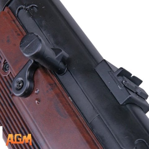 AGM MP-007 MP40 AEG AİRSOFT SMG TÜFEĞİ, SİYAH, AĞAÇ