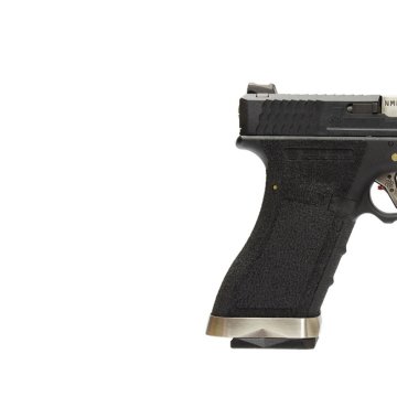 WE G34 T5 Siyah Sürgü/Gümüş Namlu/Siyah Gövde GBB Airsoft Tabanca