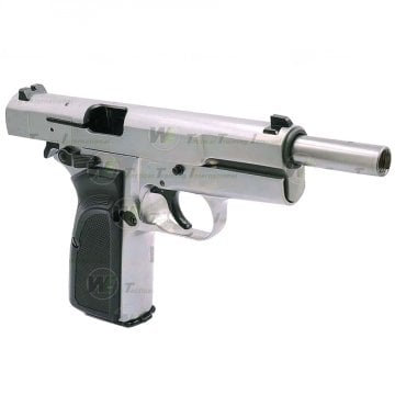 WE HI-POWER BROWNING MK3 GBB AIRSOFT TABANCA - Silver (Gümüş Renk)