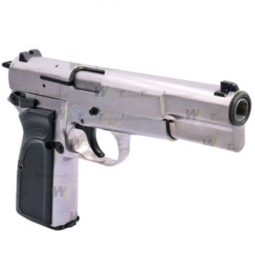 WE HI-POWER BROWNING MK3 GBB AIRSOFT TABANCA - Silver (Gümüş Renk)
