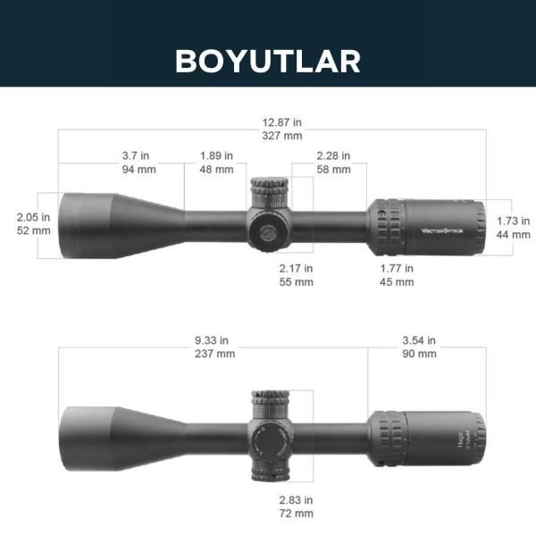SCOL-32 Vector Optics Hugo 6-24x50GT SFP Tüfek Dürbünü