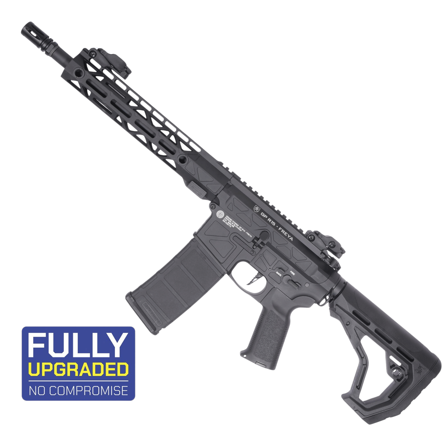 Delta Armory FREYA R15 M-LOK 10'' Gen.2 SIYAH Airsoft Tüfek (FULL CNC+ETU)