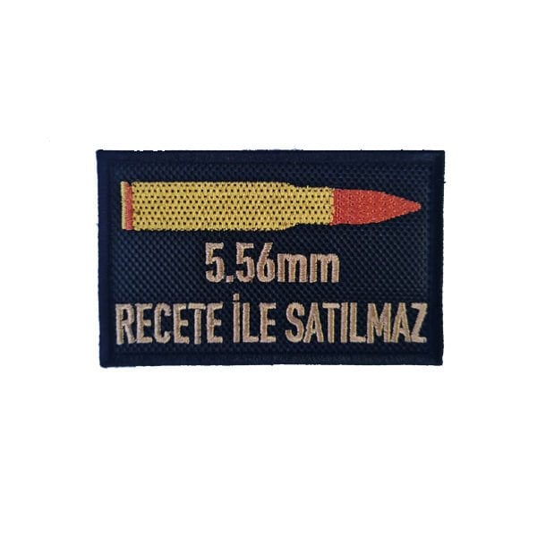 5.56MM REÇETE İLE SATILMAZ TACTICAL PATCH-SARI SİYAH
