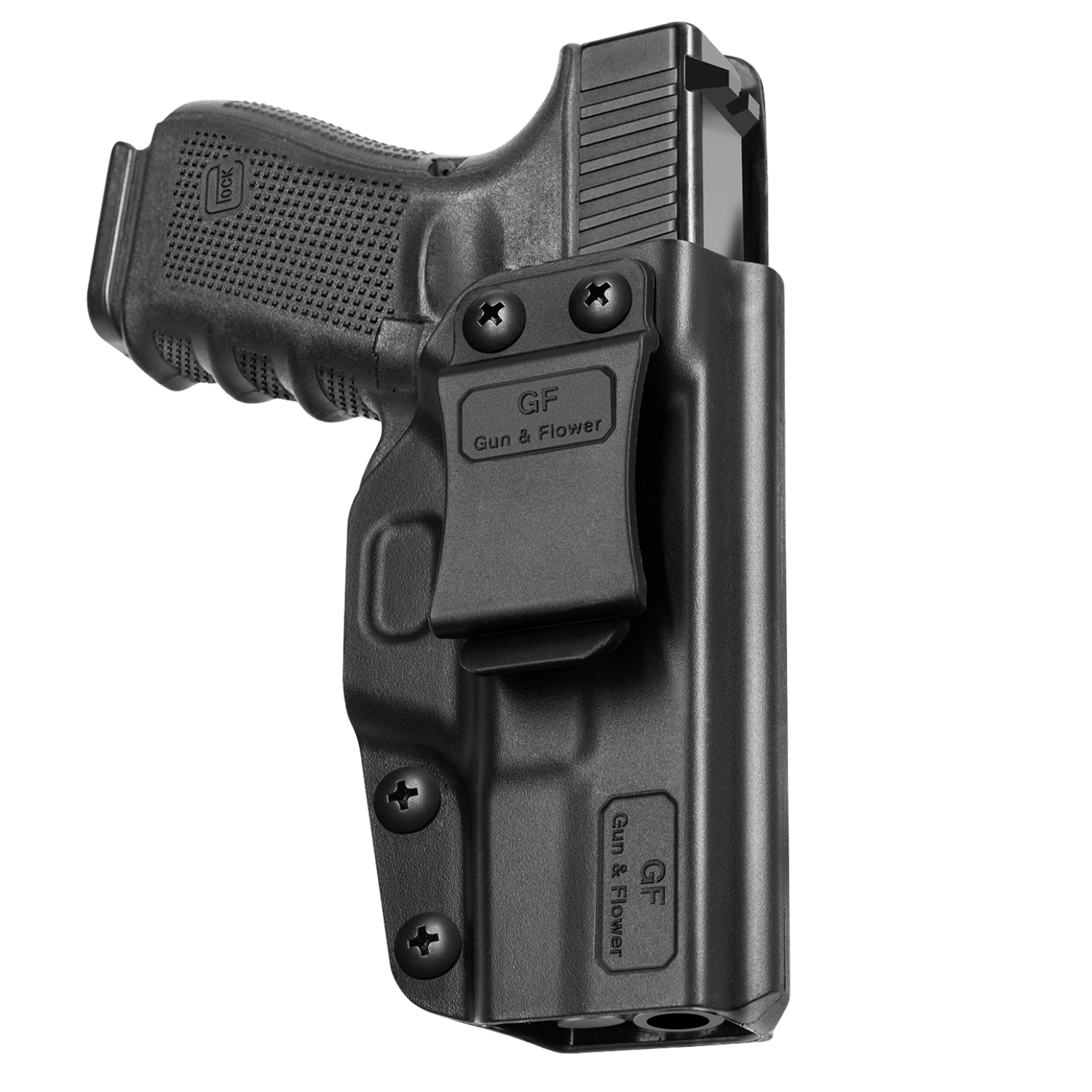 Gun&Flower IWB Polymer Holster G19 Gen3-6/ G19X /G23 Gen3-4 /G26 Gen3-5/G32 Gen3-4 /G44/G45 Uyumlu - Sağ El ,Siyah