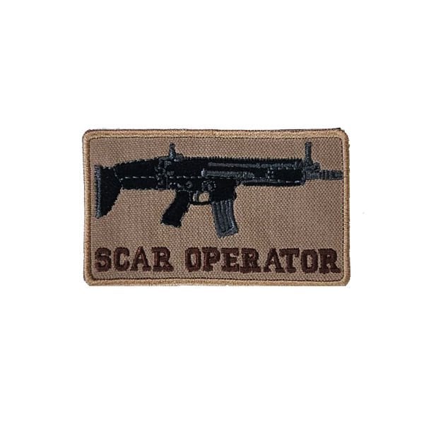 SCAR OPERATOR TACTICAL PATCH -TAN - ÇÖL SIYAH
