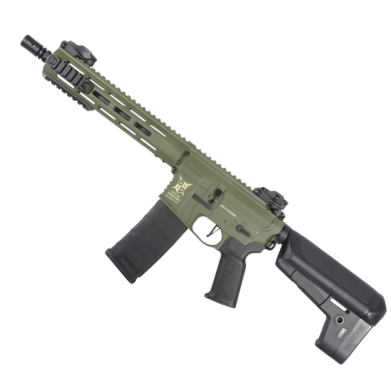 Delta Armory M4 AR15 M-LOK 10'' Charlie OLIVE Airsoft Tüfek SET DA-C09-OLV