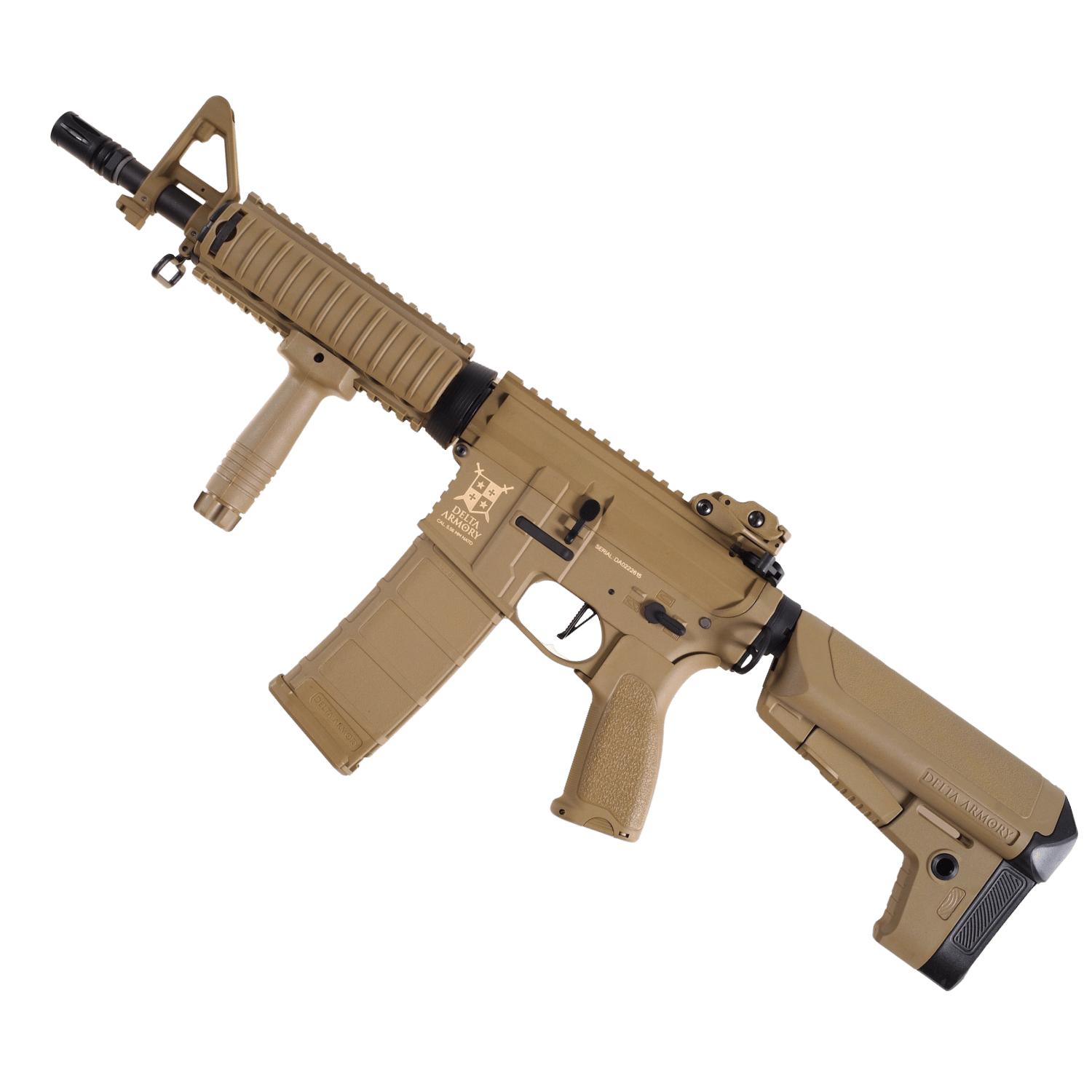 Delta Armory M4 AR15 CQB-R Charlie Pil şarj set Airsoft Tüfek FULL TAN DA-C02-FT