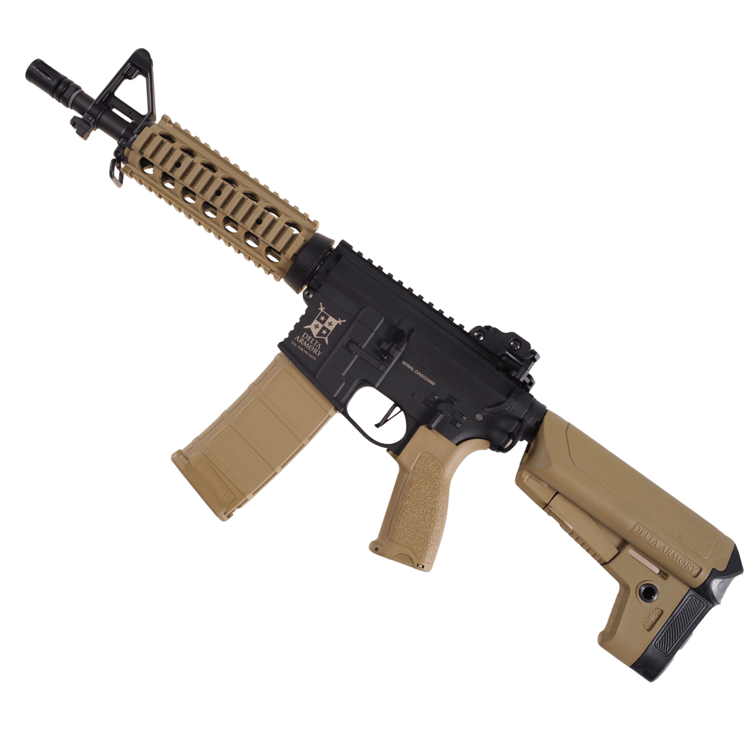 Delta Armory M4 AR15 CQB-R Charlie Pil şarj set Airsoft Tüfek TAN Siyah DA-C02-HT