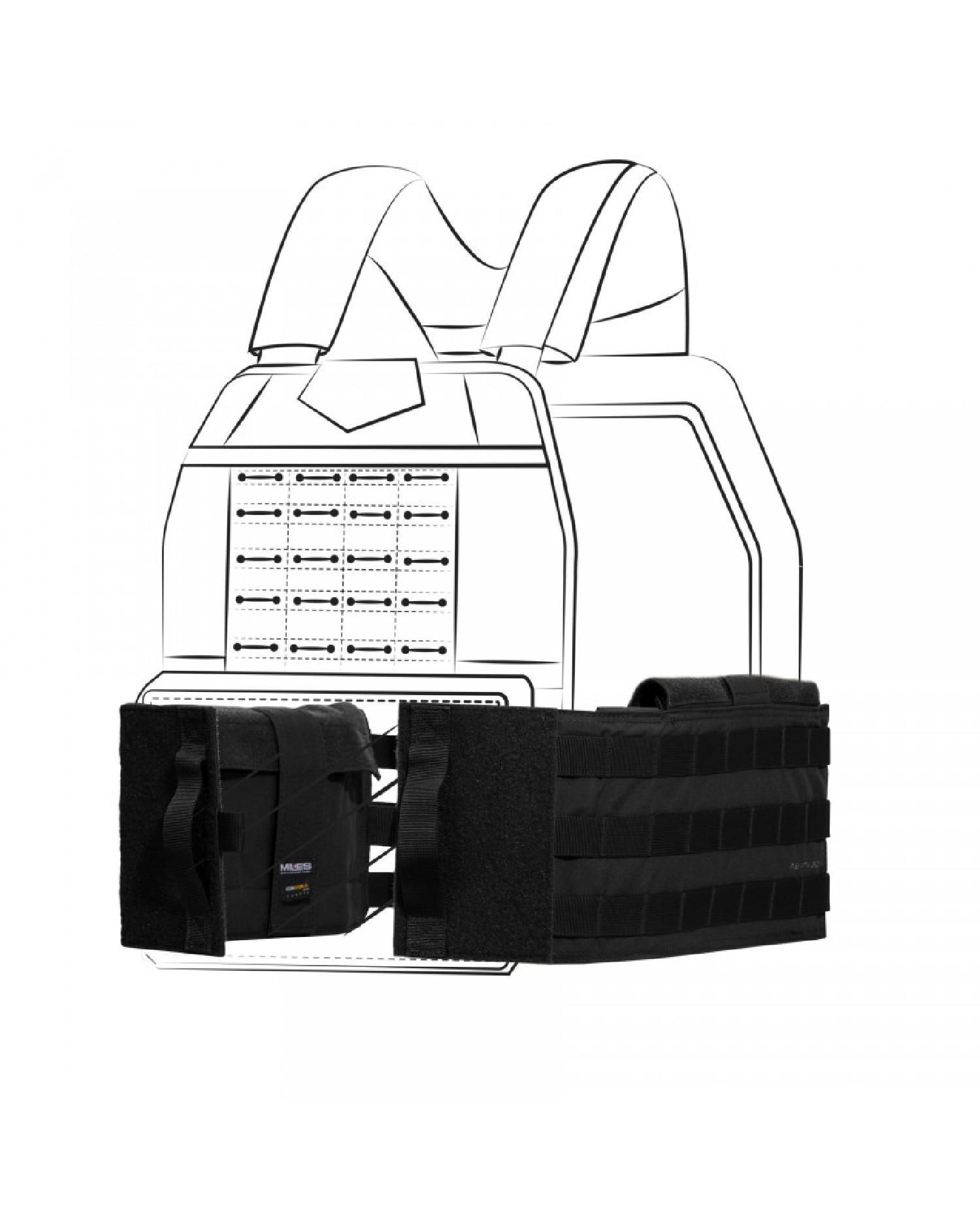 Pentagon Combat Modular Cummerbund Balistik Yelek Ekipmanı Siyah