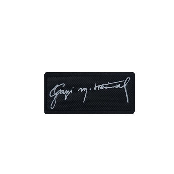 GAZI MUSTAFA KEMAL IMZASI ATATURK PATCH -  SIYAH