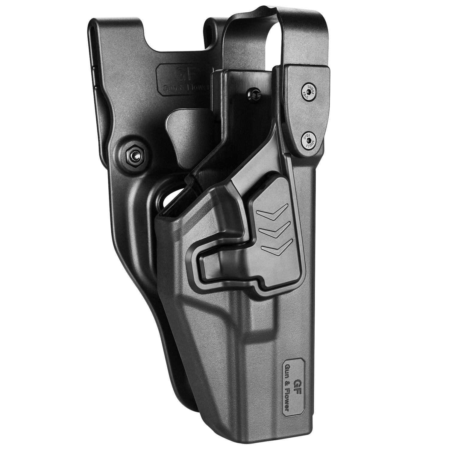 Gun&Flower Seviye III Glock 17/19 // 22/23/31/32 Uyumlu Holster- Sağ El , Siyah Tabanca Kılıfı