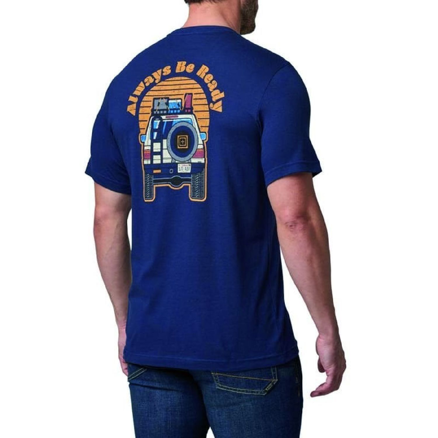 5.11 Overlander Sunset SS Tee Lacivert Tişört – Nemi Emici Dayanıklı L