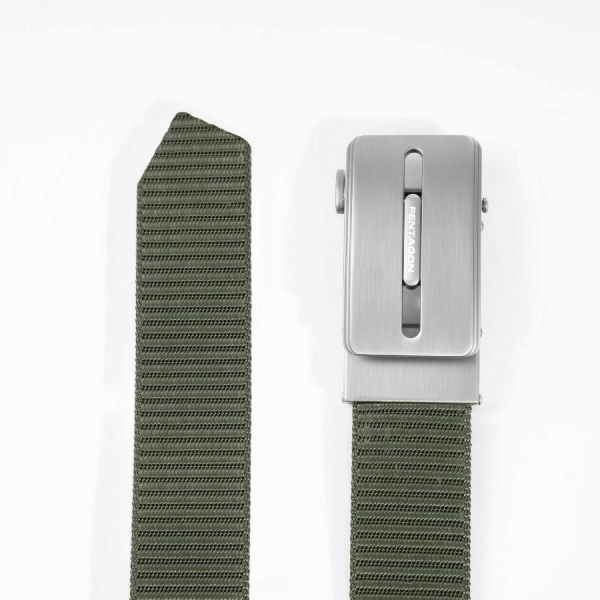Pentagon Regal Belt 35mm ''STL'' STD Şişe Acacağı Detaylı Kemer - Siyah