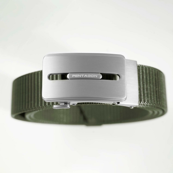 Pentagon Regal Belt 35mm ''STL'' STD Şişe Acacağı Detaylı Kemer - Siyah