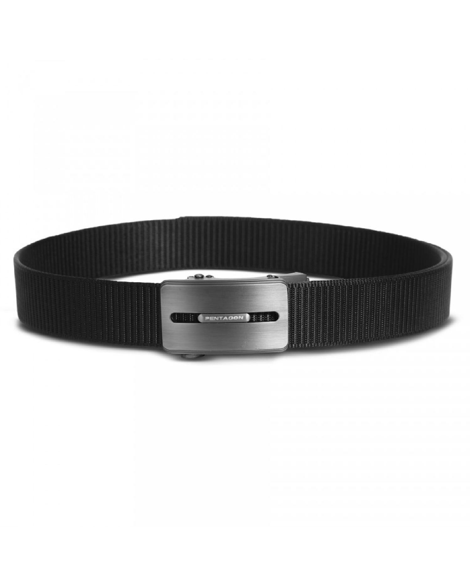 Pentagon Regal Belt 35mm ''STL'' STD Şişe Acacağı Detaylı Kemer - Siyah