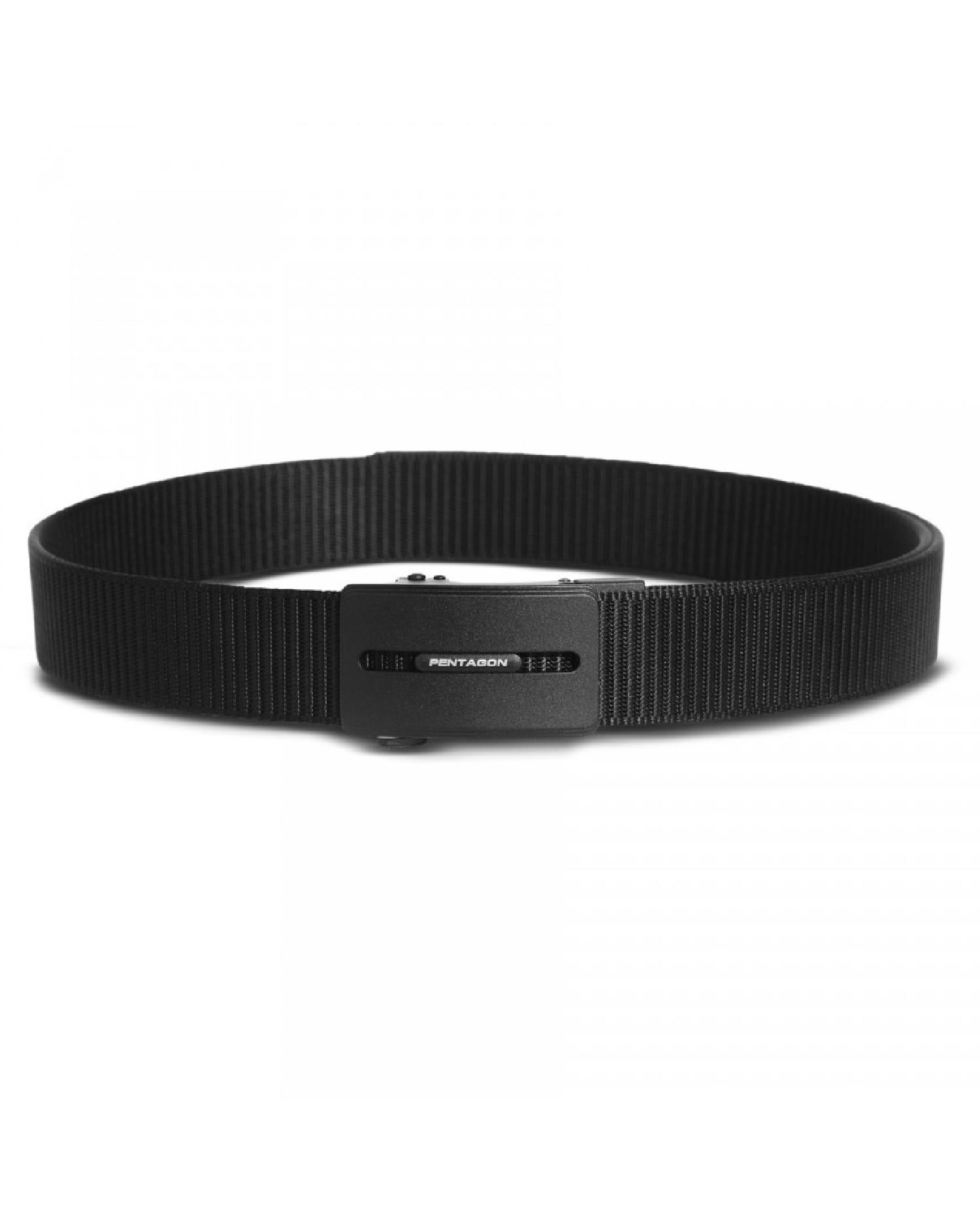 Pentagon Regal Belt 35mm ''BLK'' STD Şişe Acacağı Detaylı Kemer - Siyah