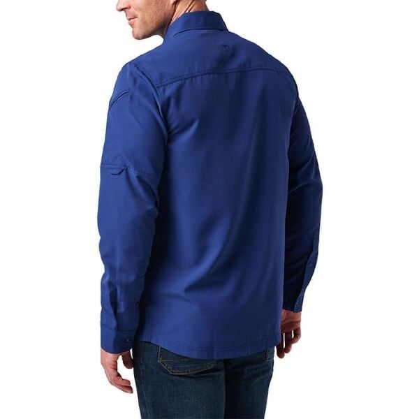 5.11 Marksman L/S Koyu Mavi Gömlek – Uzun Kollu, Fileli, 50+ UPF Koruma