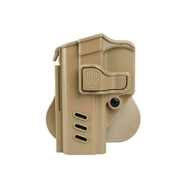 SS BG Plastik Tetik Kitlemeli Hızlı Çekim Silah Kılıfı BEJ GLOCK SAĞ