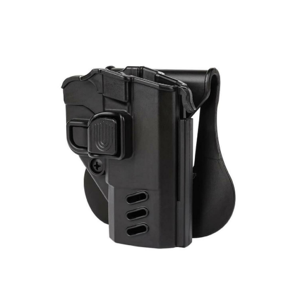 SS BG Plastik Tetik Kitlemeli Hızlı Çekim Silah Kılıfı SİYAH GLOCK SAĞ
