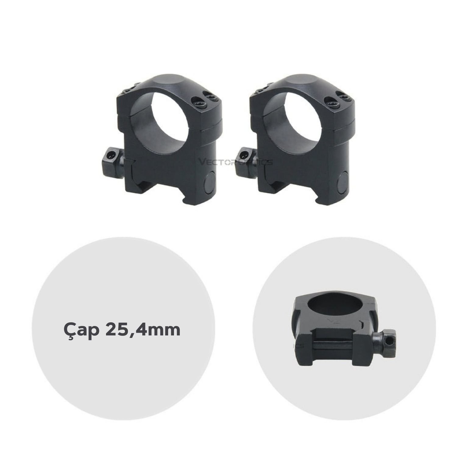 Vector Optics Tactical 25.4mm Medium Mark Weaver Dürbün Montaj Halkası SCTM-37