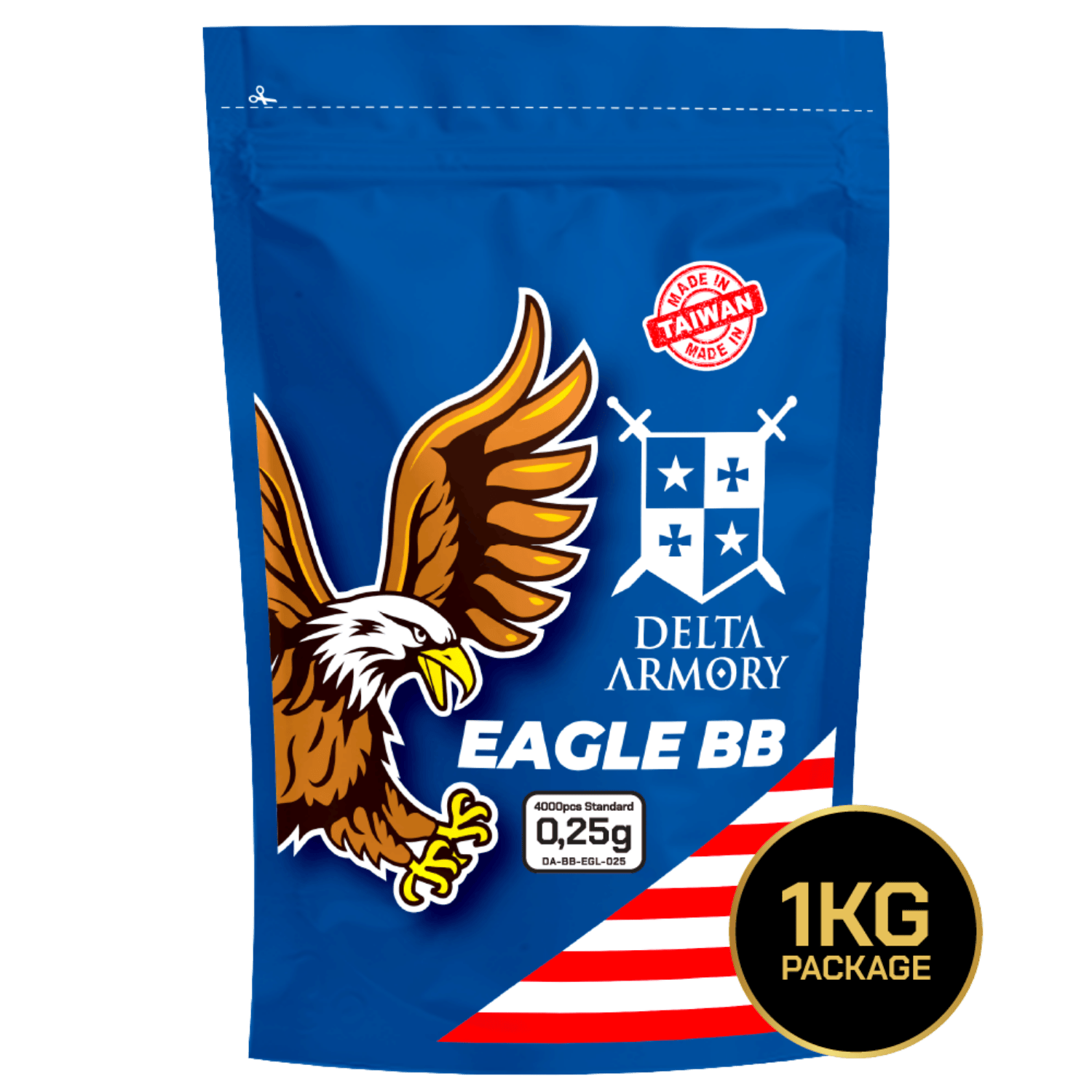 Delta Armory 0.25g AIRSOFT BB 4000Adet EAGLE Serisi (DA-BB-EGL-025)