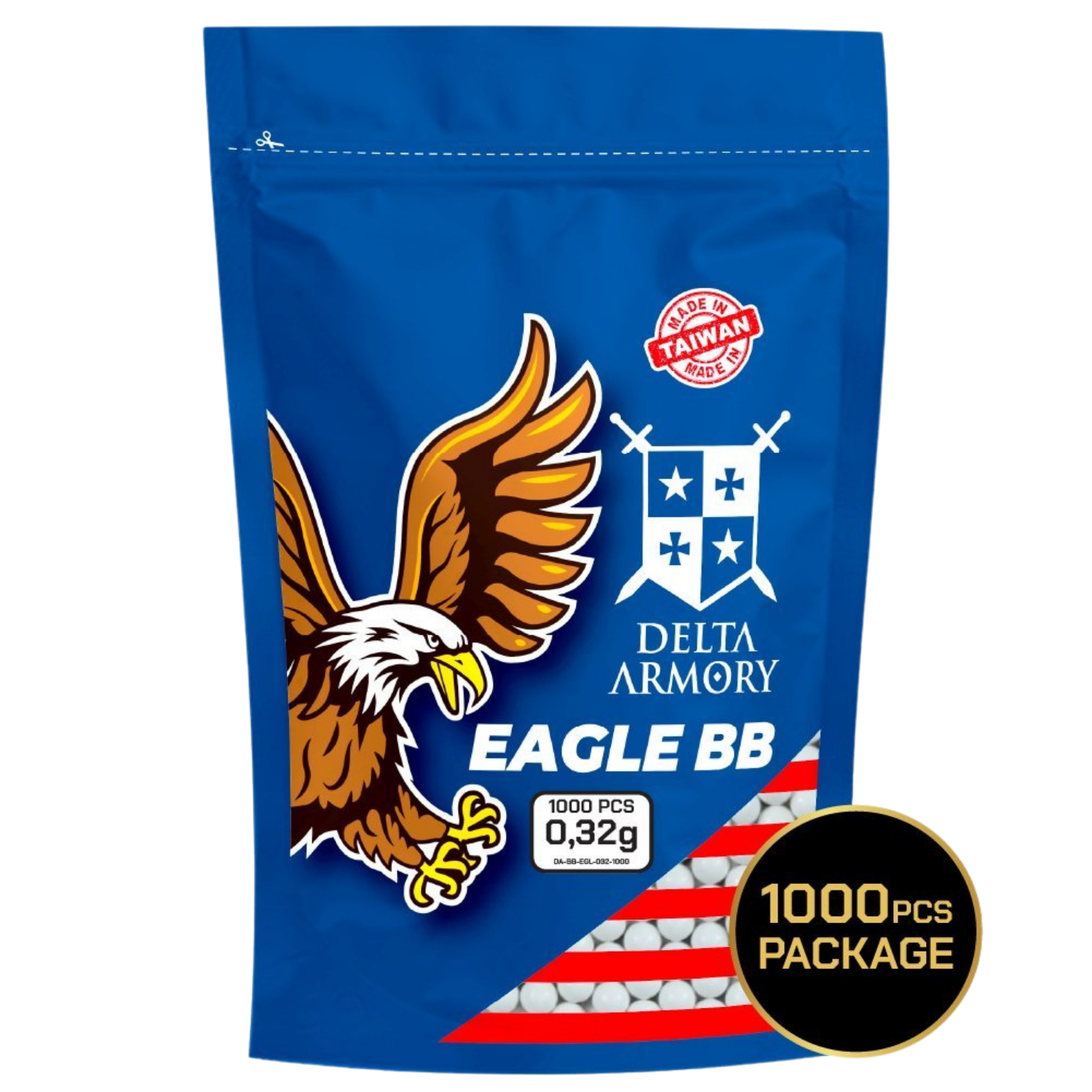 Delta Armory 0.32g AIRSOFT BB 1000Adet EAGLE Serisi (DA-BB-EGL-032-1000)