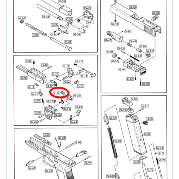 We G17 G19 Serisi İğne Parça No #19