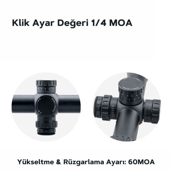 4-16x44 TOUREX FFP Tüfek Dürbünü SCFF-24