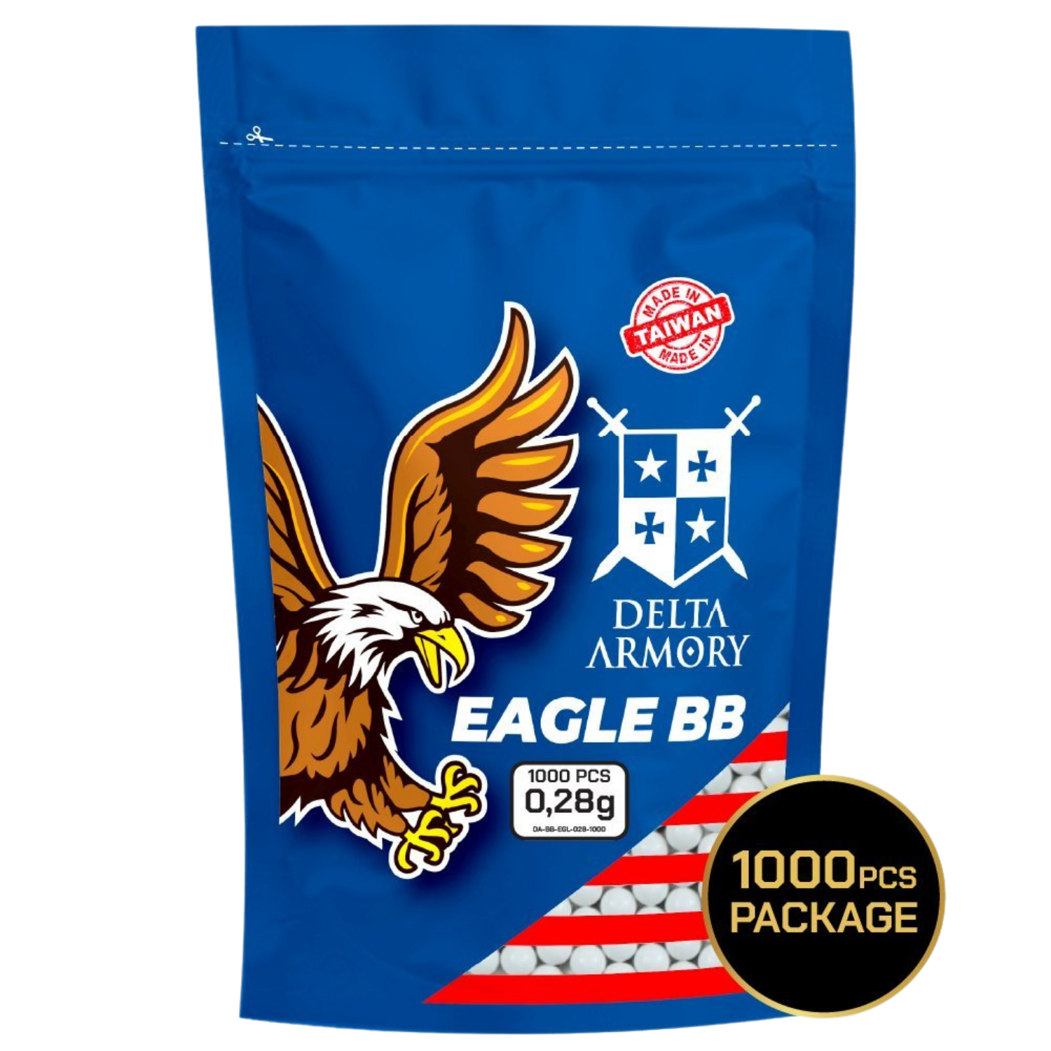 Delta Armory 0.28g AIRSOFT BB 1000Adet EAGLE Serisi (DA-BB-EGL-028-1000)