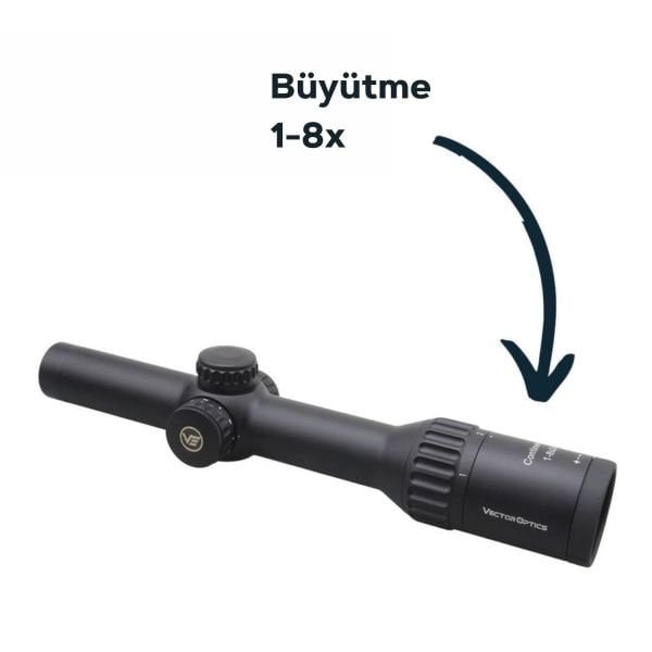 Continental x8 1-8x24 SFP Hunting ED Tüfek Dürbünü