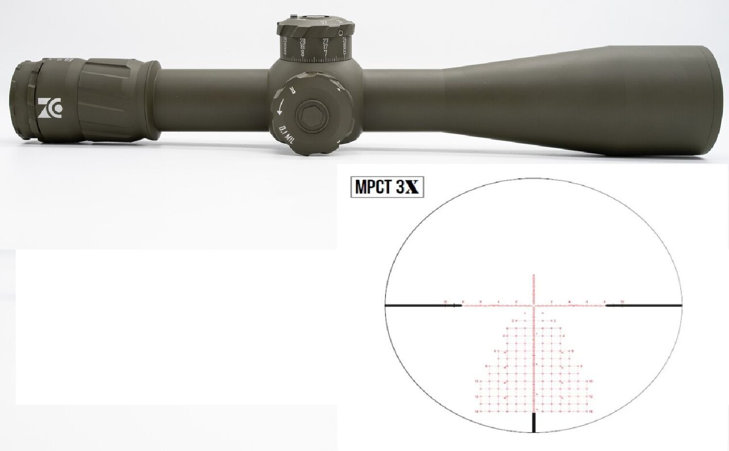 ZERO COMPROMISE OPTIC ZC527x56 MPCT2X 10MIL CCW LOCK ODG
