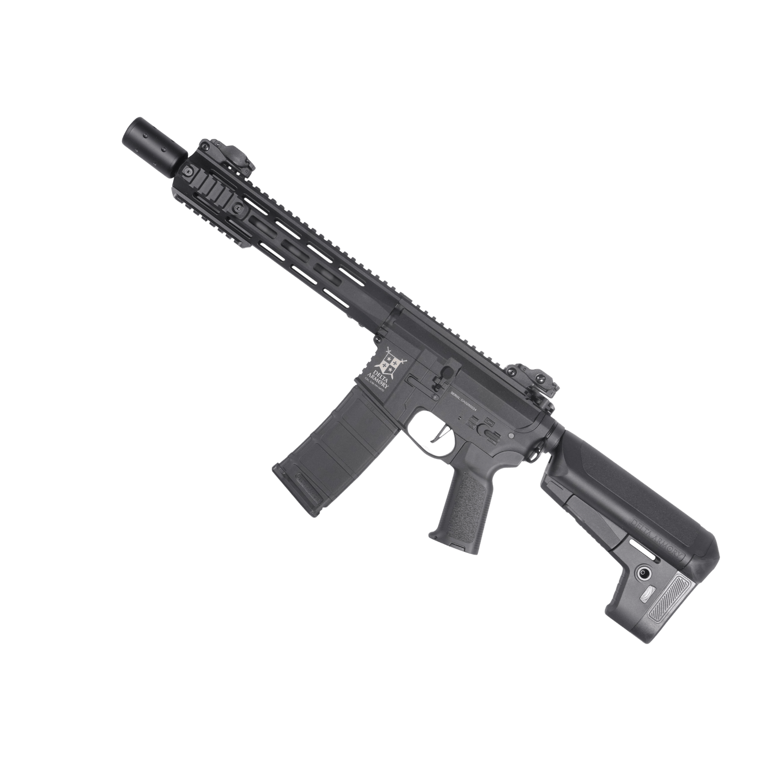 Delta Armory M4 AR15 M-LOK SilentOps 10'' Charlie Siyah Airsoft Tüfek SET DA-C11