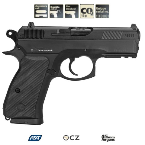 ASG CZ75 D COMPACT SİYAH HAVALI TABANCA 16086