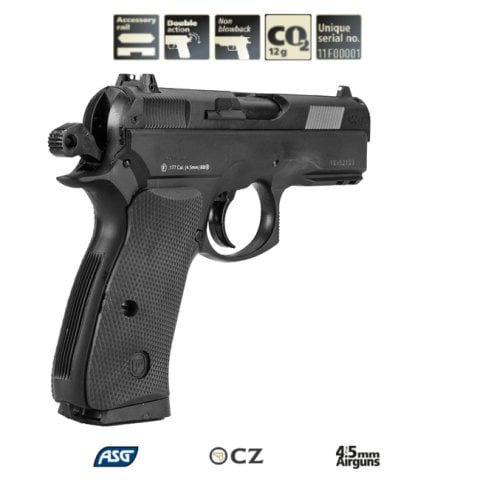 ASG CZ75 D COMPACT SİYAH HAVALI TABANCA 16086